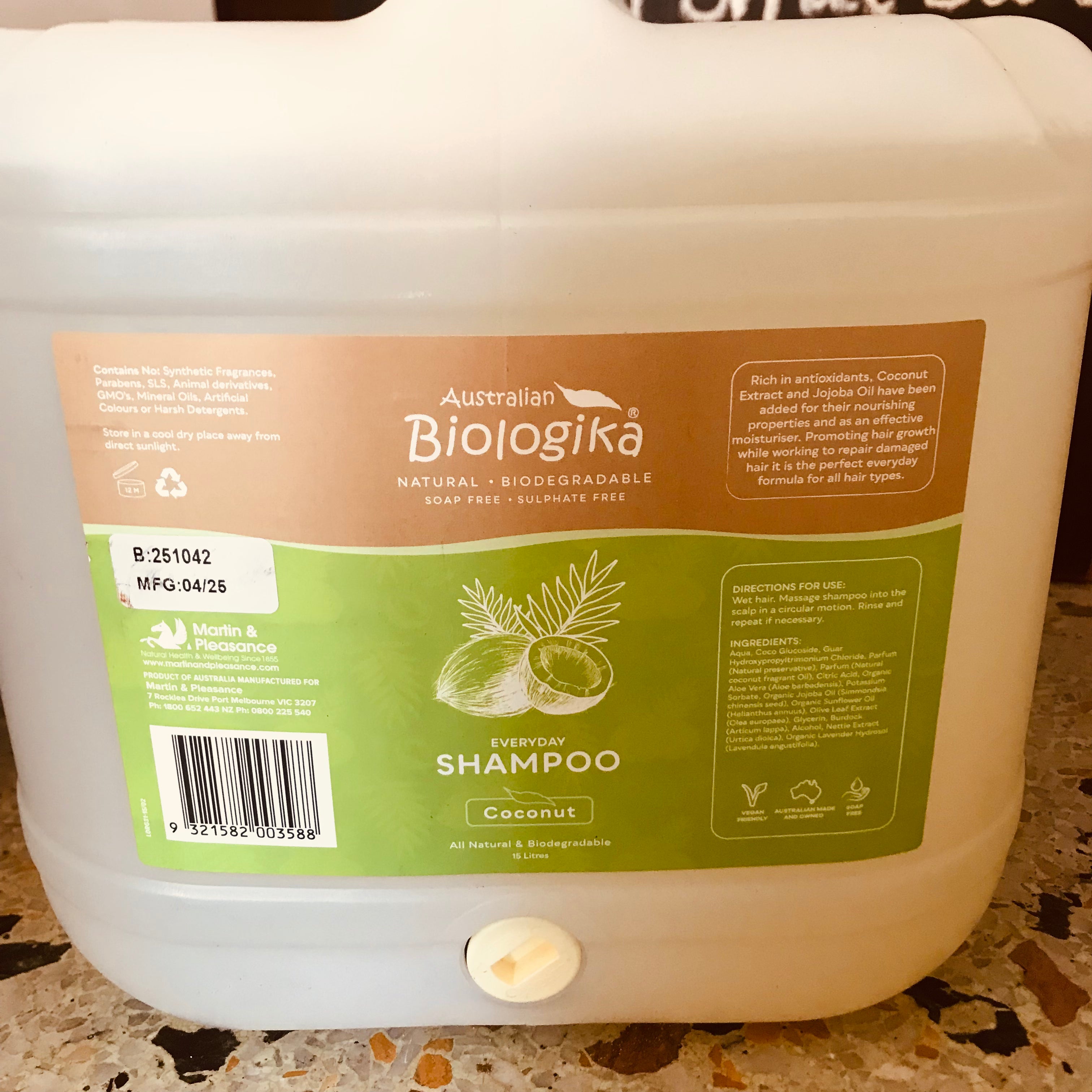 Hair Shampoo - Coconut BULK